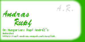 andras rupf business card
